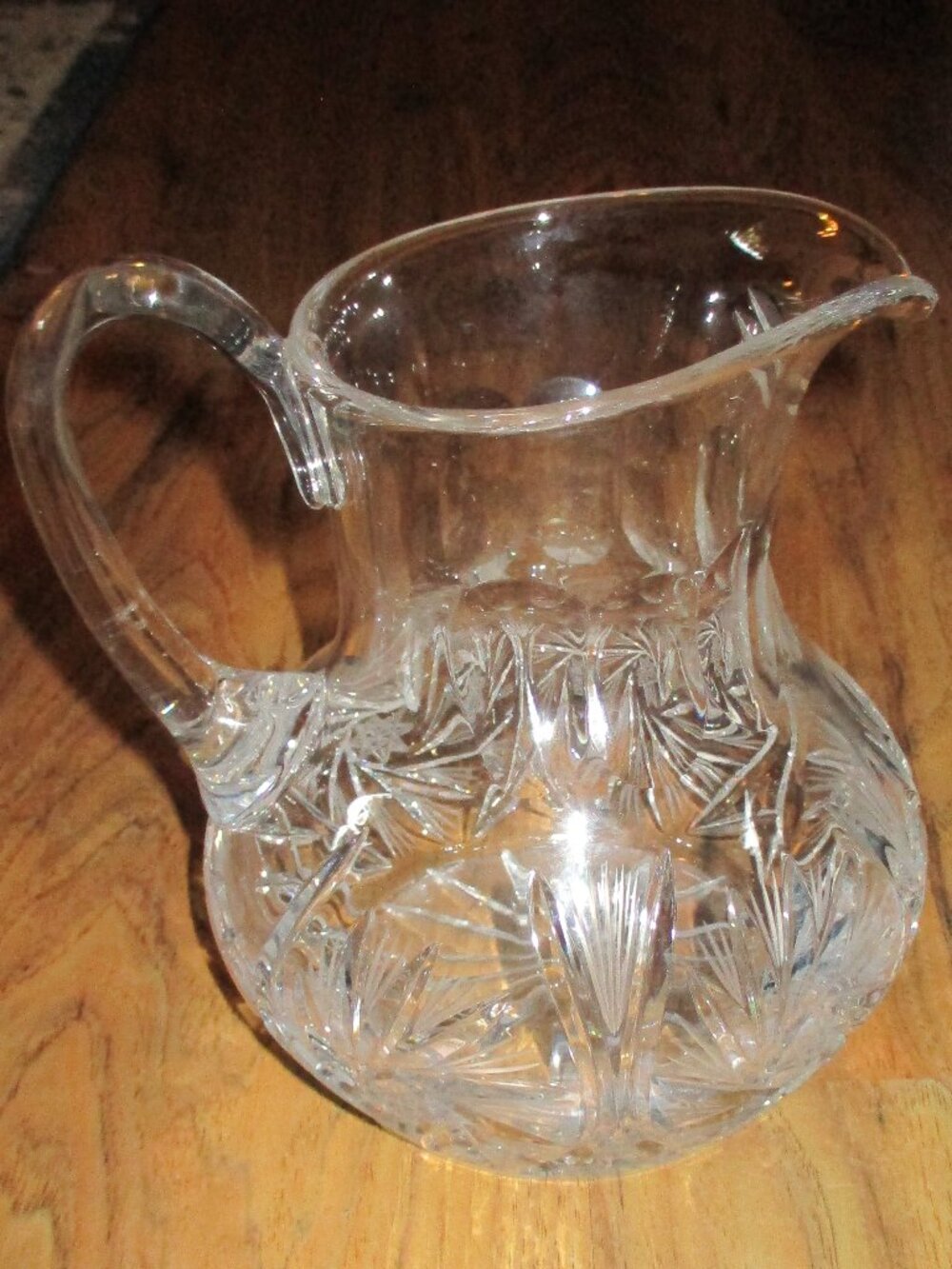 Crystal? Cut glass? Pitcher